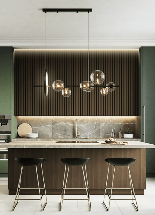 Soho modern luxury linear pendant light chandelier - DWHOME