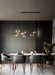 Soho modern luxury linear pendant light chandelier - DWHOME