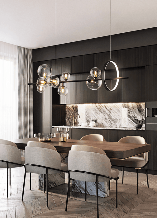 Soho modern luxury linear pendant light chandelier - DWHOME