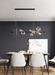 Soho modern luxury linear pendant light chandelier - DWHOME