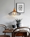 Sangkar Metal Cage Pendant Light With Wooden Base - DWHOME