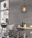 Sangkar Metal Cage Pendant Light With Wooden Base - DWHOME