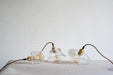 Petunia Glass Mid Century Brass Pendant Light - DWHOME