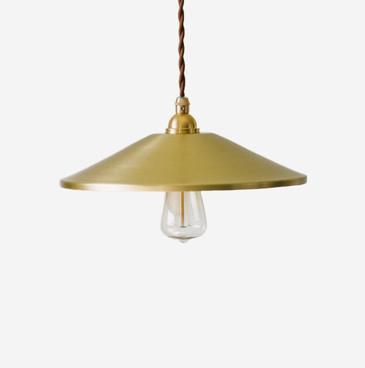 Trudeau Brass Shade Minimalist Pendant Light-DWHOME