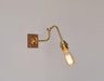 Ogilvy brushed brass & wood wall light - DWHOME
