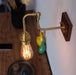 Ogilvy brushed brass & wood wall light - DWHOME