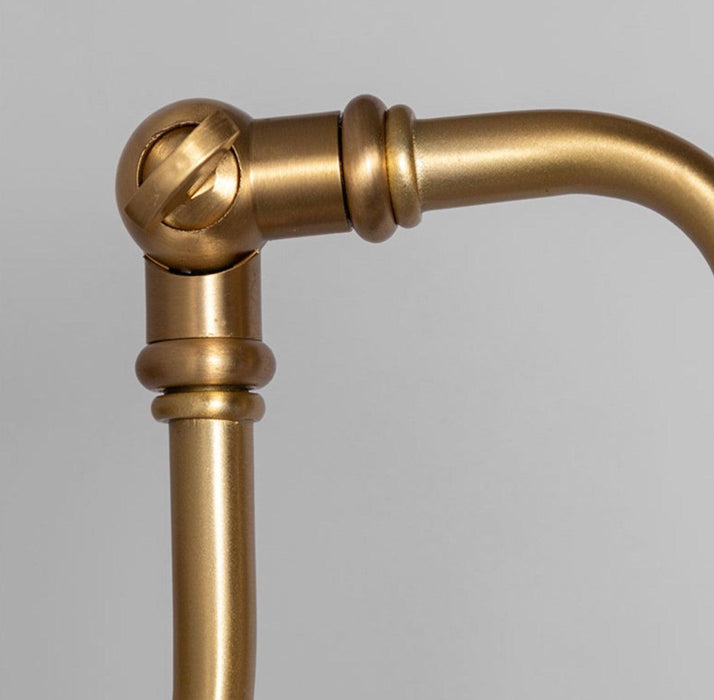 Ogilvy brushed brass & wood wall light - DWHOME