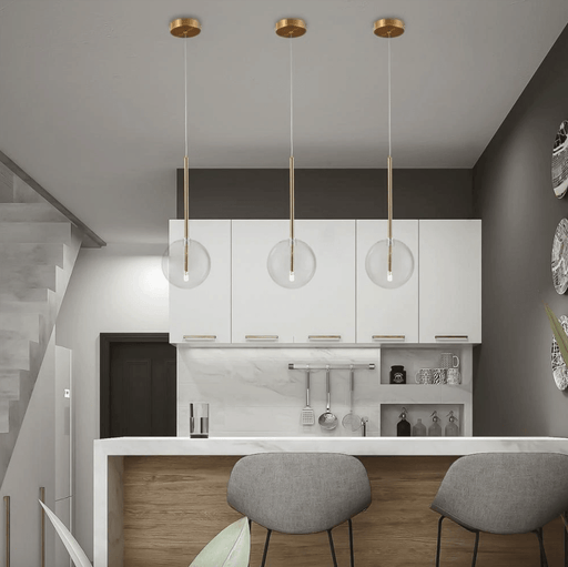 Pin Pendant Glass Lamp-DWHOME