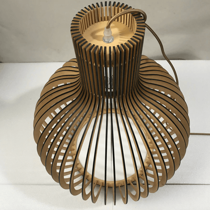 Wooden Birdcage Pendant Lamp - DWHOME