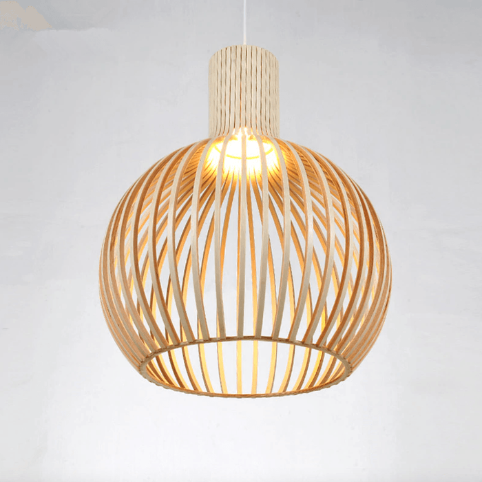 Wooden Birdcage Pendant Lamp - DWHOME