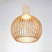 Wooden Birdcage Pendant Lamp - DWHOME