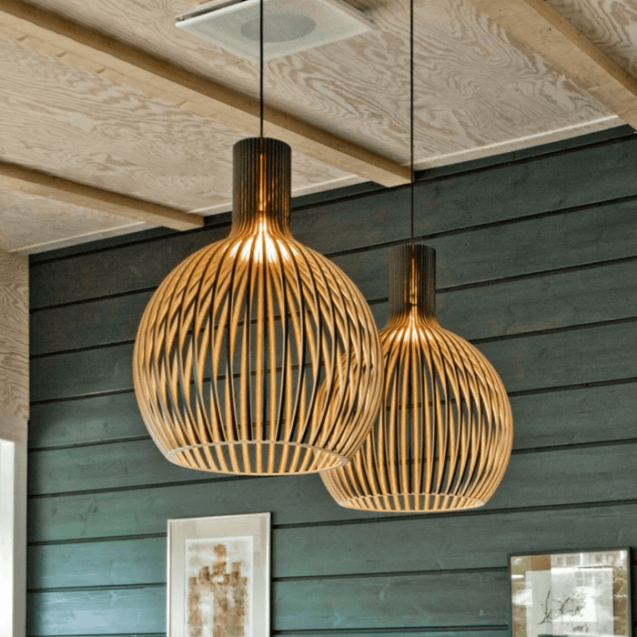 Wooden Birdcage Pendant Lamp - DWHOME