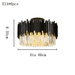 Gio Flush Mount Chandelier, Black - DWHOME
