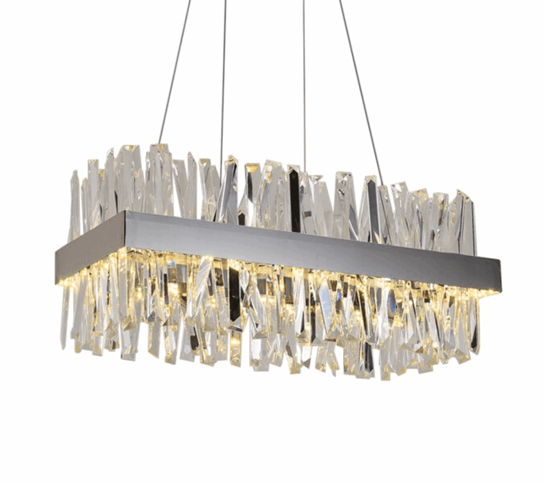 Calvi Crystal Rectangular Chandelier - DWHOME