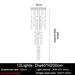 Villa Forci Duplex Staircase Foyer Chandelier, Gold - DWHOME