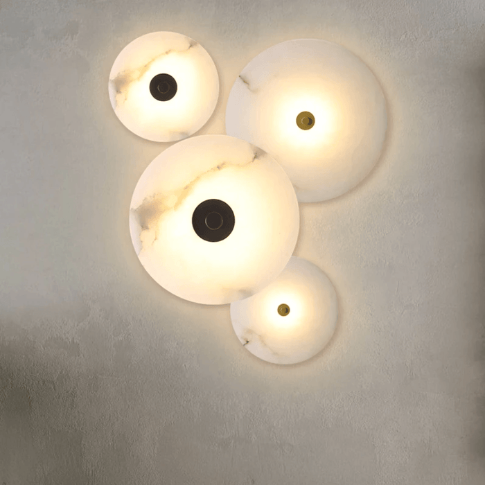 Moonshade Natural Marble Wall Sconce - DWHOME
