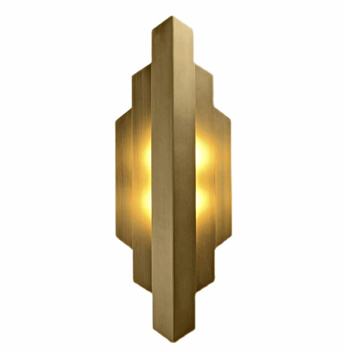 Brushed Copper Modern LED Wall Sconce - DWHOME