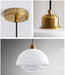 Miller Art Deco Milk Glass Pendant Light - DWHOME