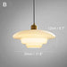 Miller Art Deco Milk Glass Pendant Light - DWHOME