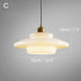 Miller Art Deco Milk Glass Pendant Light - DWHOME