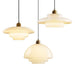 Miller Art Deco Milk Glass Pendant Light - DWHOME