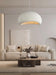 Stucco textured pebble stone plaster pendant light - DWHOME