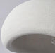 Stucco textured pebble stone plaster pendant light - DWHOME