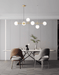 Olive Tree 5 Head Branch Milky Glass Kitchen Island Pendant Light - DWHOME