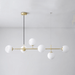 Olive Tree 5 Head Branch Milky Glass Kitchen Island Pendant Light - DWHOME