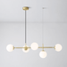 Olive Tree 5 Head Branch Milky Glass Kitchen Island Pendant Light - DWHOME