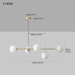 Olive Tree 5 Head Branch Milky Glass Kitchen Island Pendant Light - DWHOME