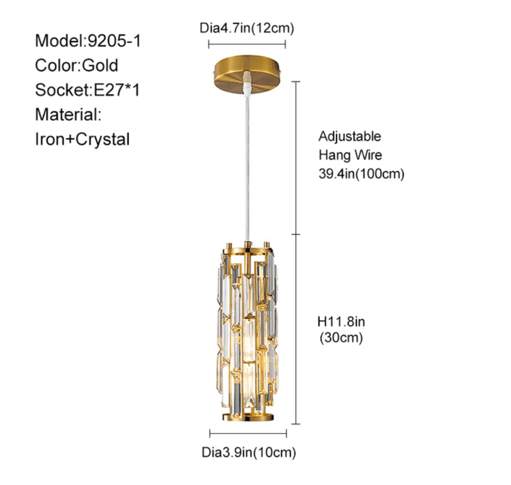 Crystal Pendant Light For Kitchen Island - DWHOME