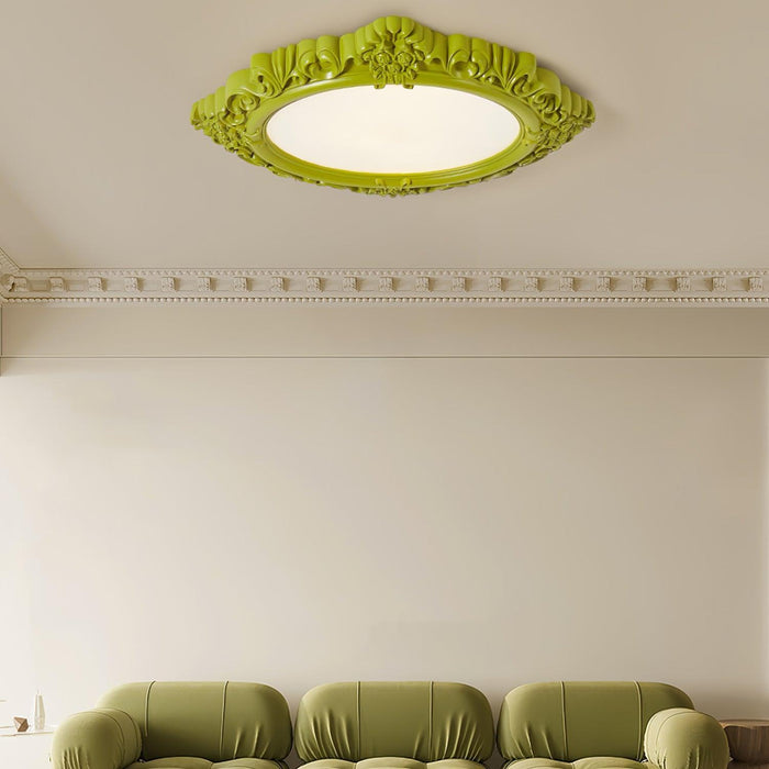 Sculpted Resin Ceiling Lamp-DWHOME