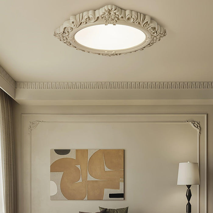 Sculpted Resin Ceiling Lamp-DWHOME