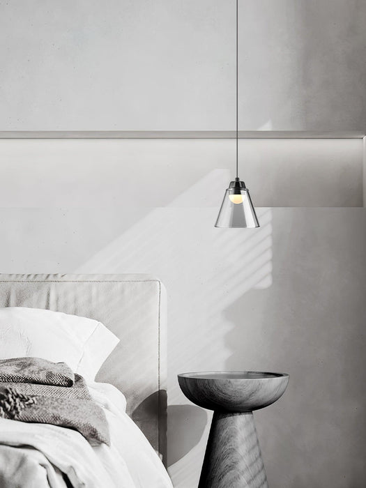 Sculptural Glass Pendant Lamp-DWHOME