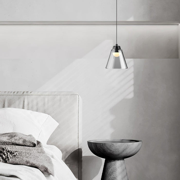 Sculptural Glass Pendant Lamp-DWHOME