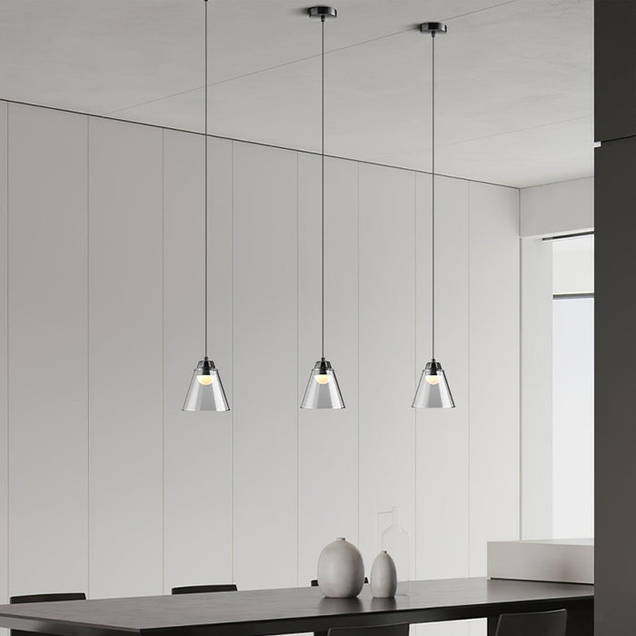 Sculptural Glass Pendant Lamp-DWHOME