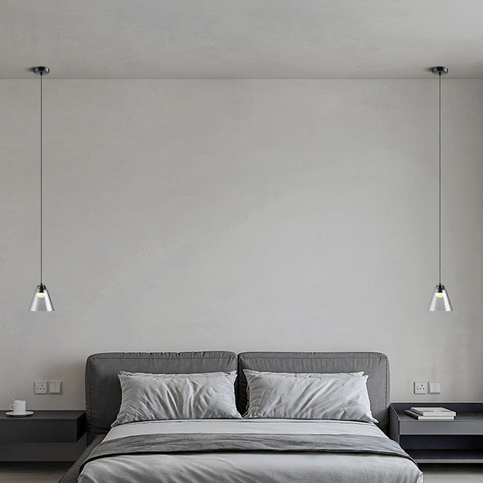 Sculptural Glass Pendant Lamp-DWHOME
