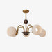 Sculptural Glass Ribbed Chandelier-DWHOME