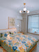 Sculptural Glass Ribbed Chandelier-DWHOME