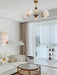 Sculptural Glass Ribbed Chandelier-DWHOME