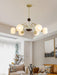 Sculptural Glass Ribbed Chandelier-DWHOME