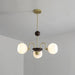 Sculptural Glass Ribbed Chandelier-DWHOME