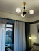 Sculptural Glass Ribbed Chandelier-DWHOME