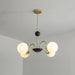 Sculptural Glass Ribbed Chandelier-DWHOME