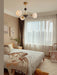 Sculptural Glass Ribbed Chandelier-DWHOME