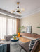 Sculptural Glass Ribbed Chandelier-DWHOME
