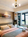 Sculptural Glass Ribbed Chandelier-DWHOME