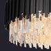 Gio Flush Mount Chandelier, Black - DWHOME