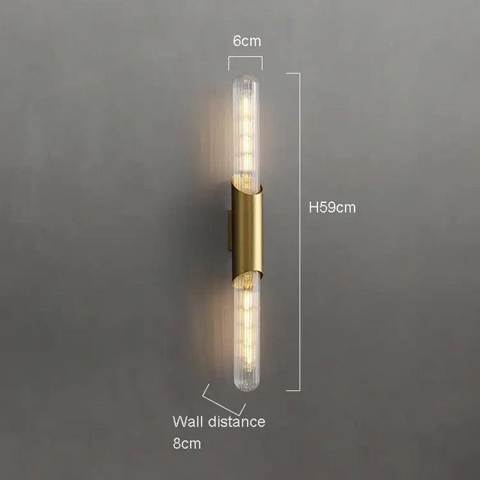 Palermo 23" Brass Wall Sconce Light - DWHOME